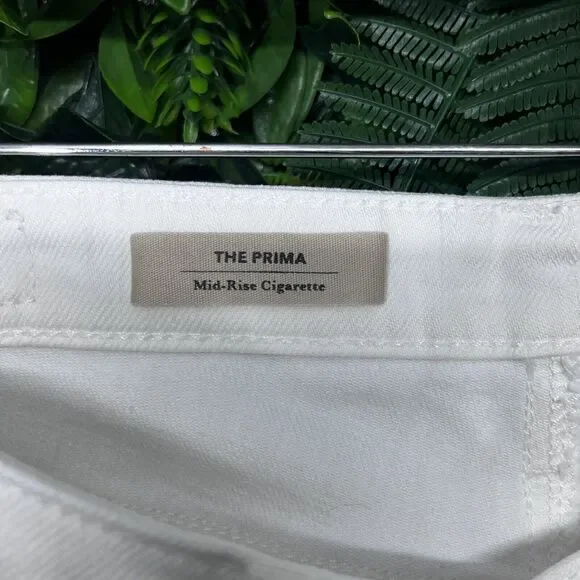 ADRIANO GOLDSCHMIED AG Jeans Women 24 White Denim The Prima Cigarette Pants 2291 - Picture 5 of 11